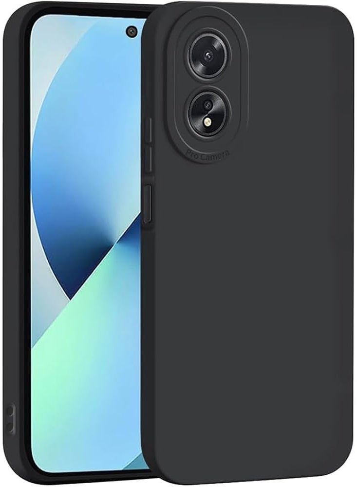 Protective Cover For Oppo A60 4G , Slim Fit Soft  Back TPU Case Flexible Silicone Cover Compatible For Oppo A60 4G - Black